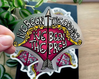 The Archer Waterproof 3.5"x3" Vinyl Clear Sticker