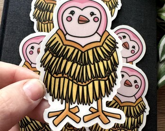 TS Bird Birdie Eras Tour Waterproof 3.5x2.2 Inch White Vinyl Sticker Decal!