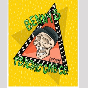 Halloweentown Benny's Psychic Cab Co Halloween Fall 8x10 Print!