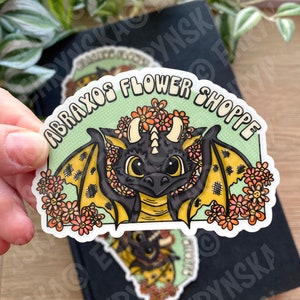 Throne Of Glass Abraxos Flower Shoppe Manon Blackbeak Clear Vinyl Sticker - Officially Licensed SJM Merch