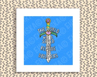Trono de cristal con licencia oficial de Sarah J Maas World Remade By Dreamers Impresión cuadrada: tú eliges el tamaño