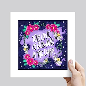 This Love Is Glowing Lover TS Pop Lyric Illustration Art Print - Various Sizes