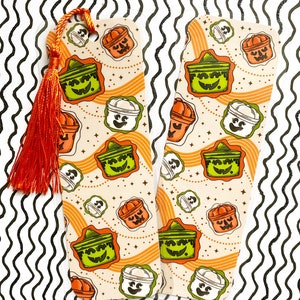 Handcrafted McDonalds Boo Bucket McGoblin McPump&#39;n McBoo Laminated Bookmark - Spooky and adorable Halloween Bookmark!