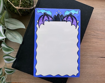 Officially Licensed SJM - ACOTAR Night Court Bat Wing Magnetic Dry Erase Note White Board - Ideal for keeping notes and reminders organized!