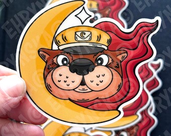 Crescent City Postal Service Otter Logo Clear Vinyl Sticker - Officially Licensed SJM Merch