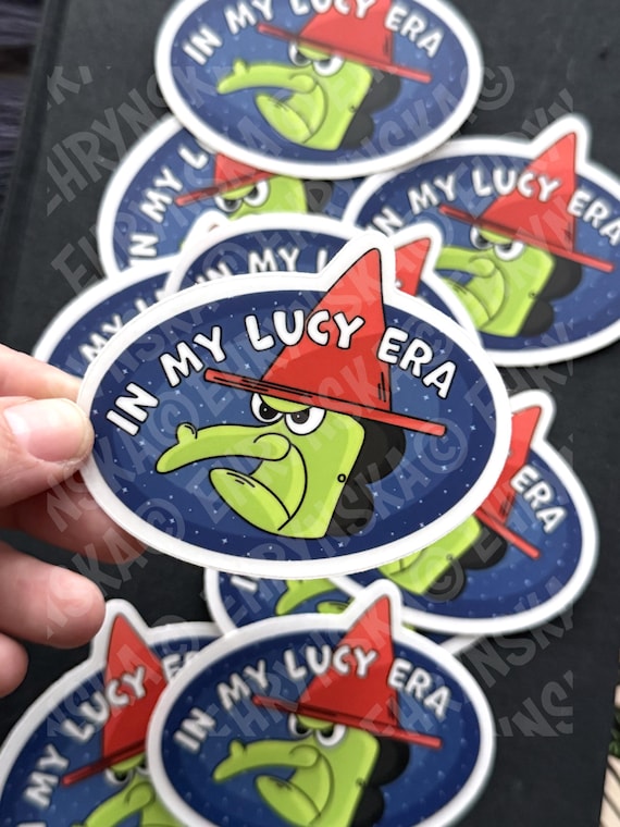 Halloween Peanuts In My Lucy Witch Era 3x2.3 Waterproof Clear Vinyl Sticker