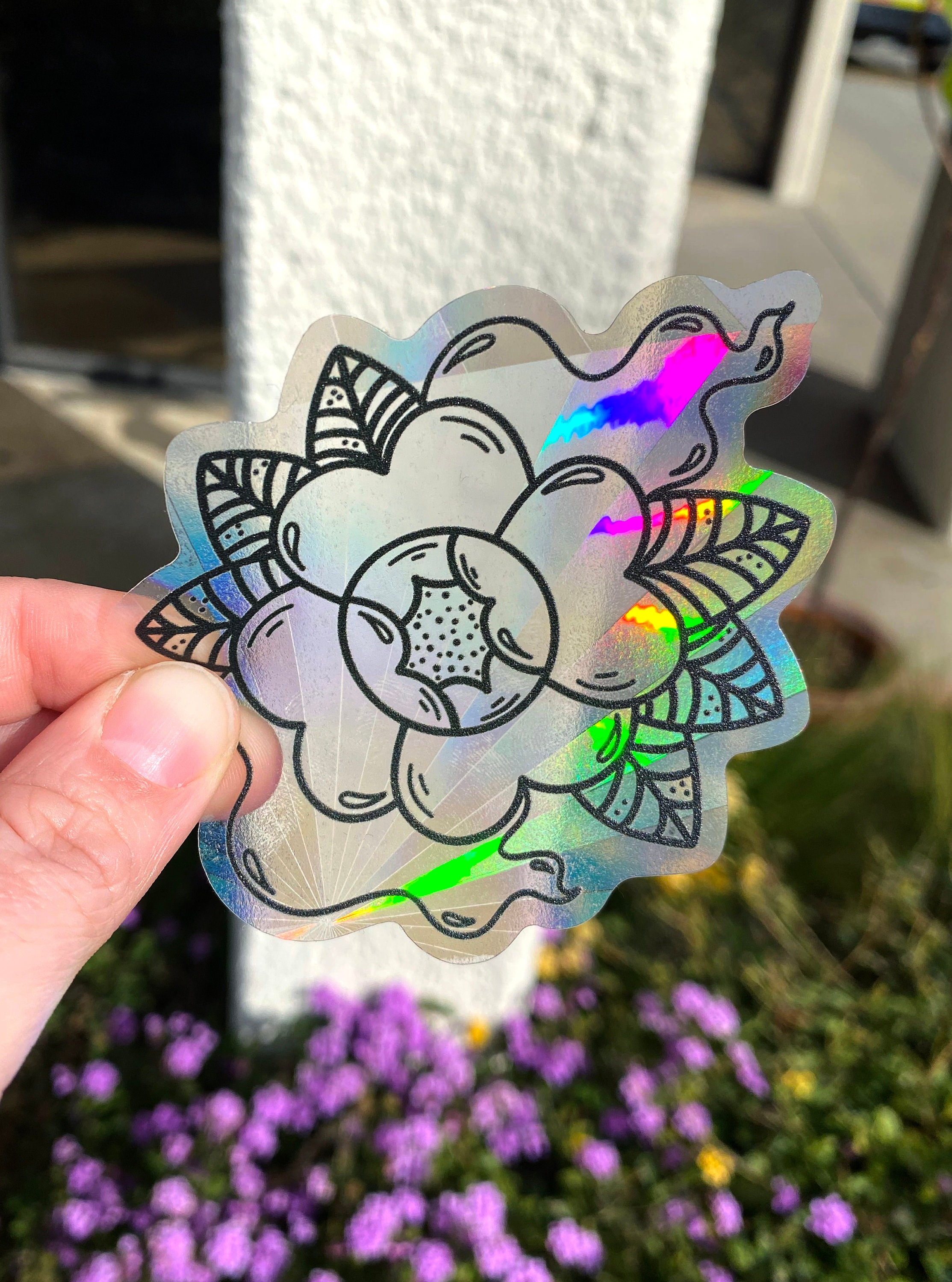 3x3 Custom Printed Rainbow Maker Suncatcher - Holographic Window Sticker