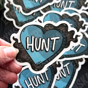 Crescent City Hunt Athalar Candy Heart Clear Vinyl Sticker - Officieel gelicentieerde SJM Merch