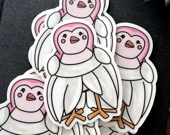 TTPD Bird Birdie Eras Tour Waterproof 3.5x2.5 Inch White Vinyl Sticker Decal!