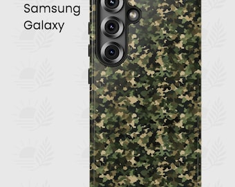Camouflage Phone Case for Galaxy S25 S24 S23 Plus Ultra , Military Style, Trendy Samsung Phone Cover, Army Pattern, Cool Phone Case for Men