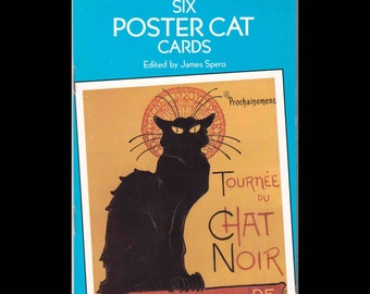 Six Poster Cat Cards Edited by James Spero, Dover, 1992