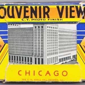 Vintage Souvenir Views of Chicago IL, 20 Black and White Photos