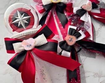 Stray Kids Red White Black Lightstick Bow | Kpop Decoration | Concert Ribbon Bow | SKZOO | Straykids | K-pop Merch Gifts | SKZ | Run It Tour