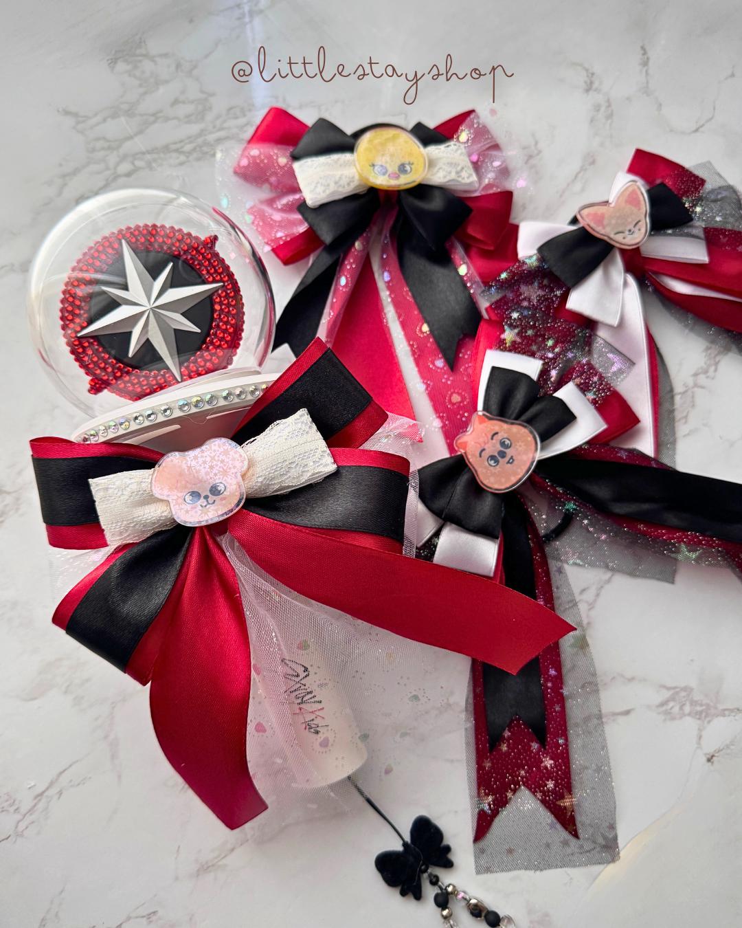 Stray Kids Lightstick Bow | Kpop Decoration | Concert Ribbon Bow