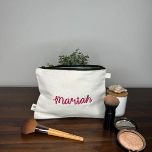 Aangepaste hennep make-uptas Verjaardagsfeestje voor meisjes cadeaus (per stuk en set van 5)