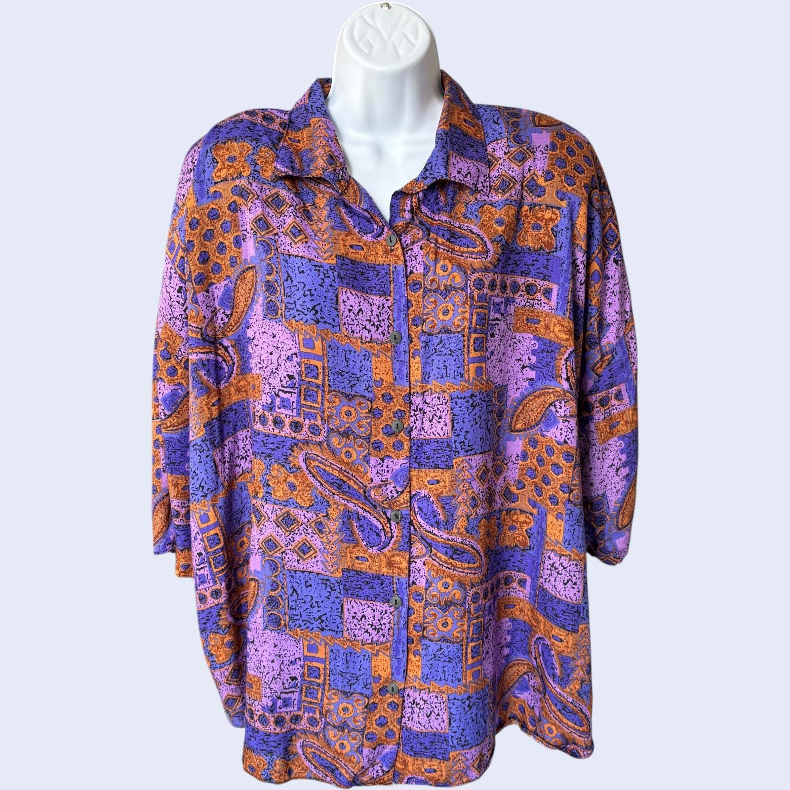 90s TULLIANO Linen Rayon Bandcolor shirt 90s Rayon Shirts - Etsy 