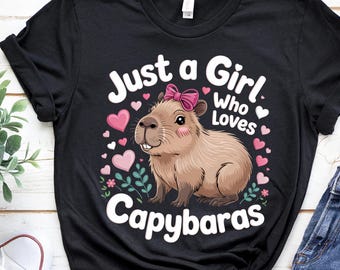 Kawaii Capybara PNG, Rodent Lover Sublimation Design (Digital Download)