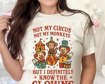 Funny Circus Clown PNG Design: Retro Humor Art (Digital Download