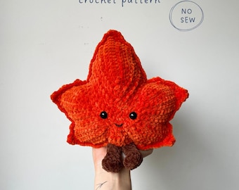 Maple the Leaf No Sew Crochet Pattern in English