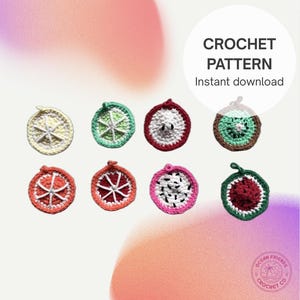 Fruit Coaster Crochet Pattern Bundle: 8 Juicy Designs (PDF Tutorial