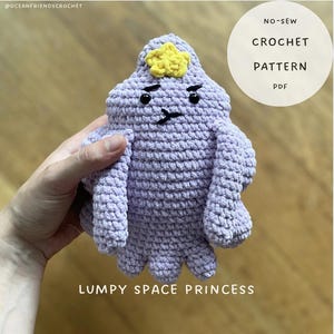 Haakpatroon Lumpy Space Princess: amigurumi zonder naaien (pdf-patroon)