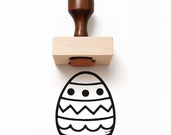 Easter Egg Rubber Stamp – Spring Holiday Craft Stamp