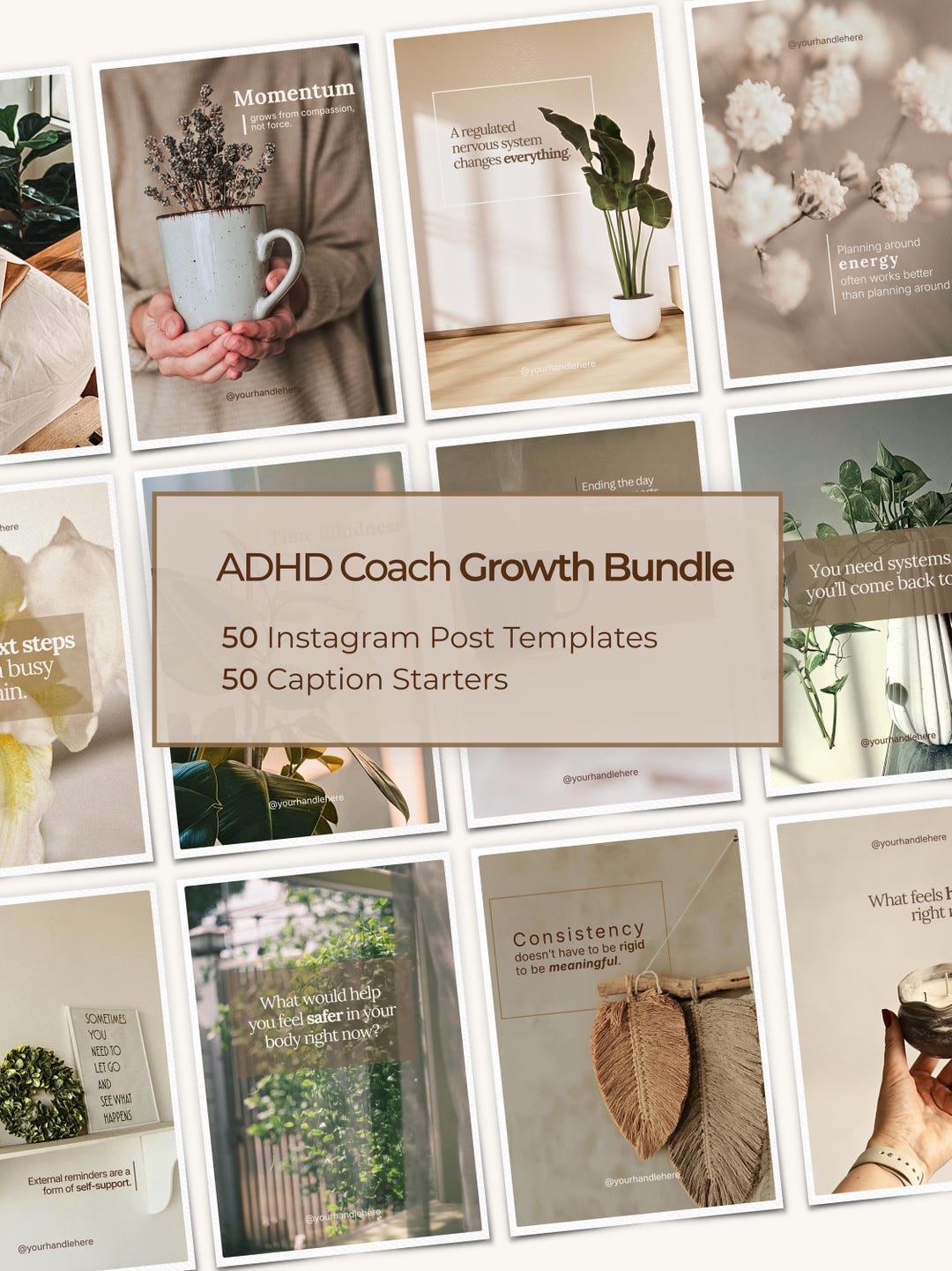 ADHD Social Media Templates for Coaches, Boost Engagement, Instagram ...