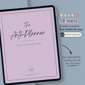 ADHD Anti-Planner, Undated Brain Dump System for GoodNotes, Neurodivergent Printable Focus Tool (Digital Download)