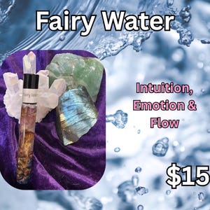 Crystal Infused Fairy Water Essential Oil Roller
