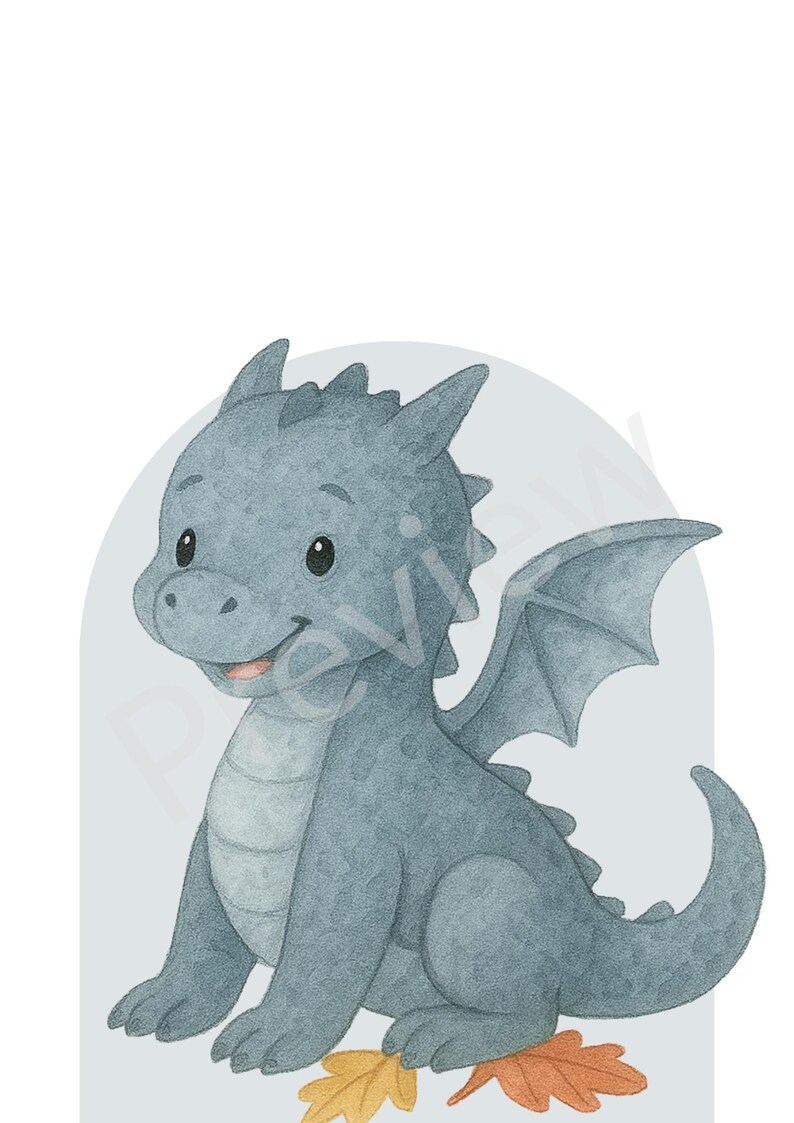 Seasonal Dragon Nursery Wall Art – Set of 4 Printable A4 Dragons ...