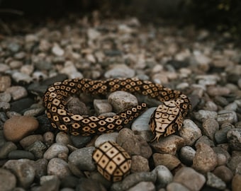 Assembled Wooden Snake and Egg