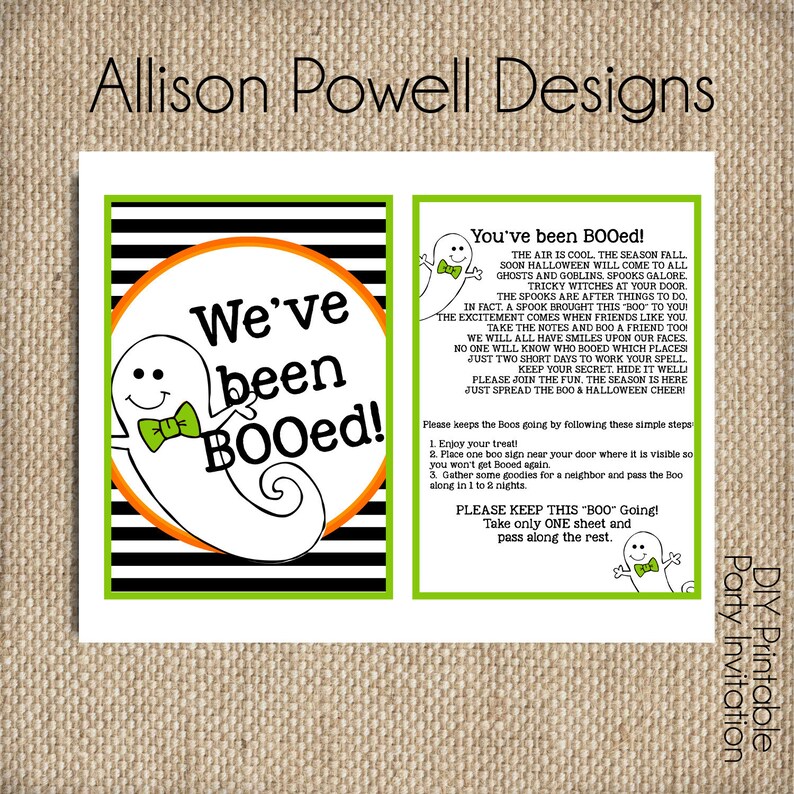 Weve Been Booed Printable Quick Obtain - Halloween Printable picture relating to We've Been Booed Printable identified as Weve Been Booed Printable Prompt Obtain - Halloween Printable