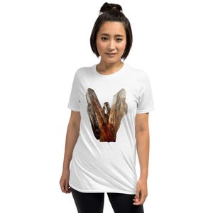 Short-Sleeve Unisex T-Shirt &quot;AMULISSA — Smoky Lightpillar Shirt of Crystal Alignment&quot;