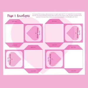 Envelopes PDF para impressão e cartões de biblioteca pessoal rosa, download de cartão de empréstimo de biblioteca, encarte para empréstimo de livros, impressão fofa