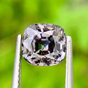 Burma No Heat Natural Grey Spinel 2.13 Ct Cushion Cut | Unheated Untreated Loose Gemstone | Rare Collectors Gem for Fine Jewelry Making