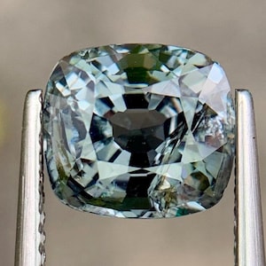 Burma No Heat Natural Blueish Grey Spinel 2.74 Ct Cushion Cut | Unheated Untreated Loose Gemstone | Rare Collectors Gem for Fine Jewelry