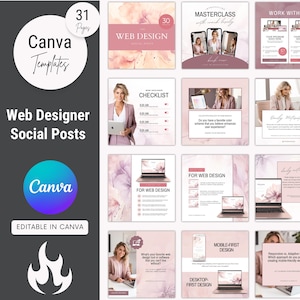 Web Designer Social Media Posts, Website Design Template, Engagement Posts, Web Design Instagram, Social Media Content