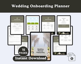 Wedding Planner Canva Template: Event Management & Client Onboarding (Digital Download)