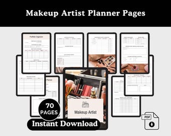 Planejador de Maquiagem: Negócios de Beleza, Gestão de Clientes e Estoque (Download Digital)