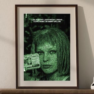 The Fifth Element Leeloo Print, Printable Wall Art, Leeloo Dallas Multipass, Science Fiction Wall Art, Instant Download