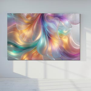 Brightly Colored Tempered glass wall art Abstract, Extra Large Glass Wall Art, Colorful Glass Backsplash, Panoramic Wall Art-Stained Glass