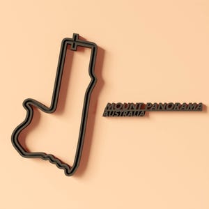 Mount Panorama - 3D Printed Wall Art – Custom Race Track Decor and Gift for Sim Racers, Car Guys/Girls & Motorsport Fans