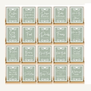 Cielito Lindo Baby Shower Editable Sign Bundle – Mexican Fiesta Papel Picado Talavera Baby Shower Sign Set & Cielito Lindo Decor BS202