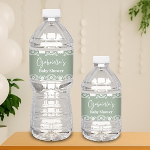 Cielito Lindo Water Bottle Label, Printable Talavera Fiesta Decor, Mi Bautizo Sticker, Barro Baby Shower Papel Picado Party Favor BS202