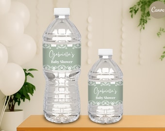 Cielito Lindo Water Bottle Label, Printable Talavera Fiesta Decor, Mi Bautizo Sticker, Barro Baby Shower Papel Picado Party Favor BS202