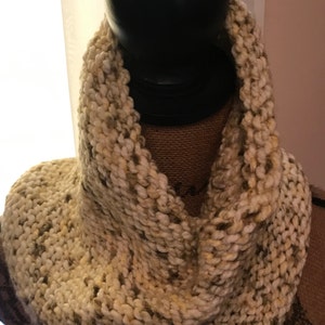 Yellow, Grey and Offwhite Women&#39;s Neck Cowl