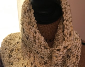 Yellow, Grey and Offwhite Women's Neck Cowl