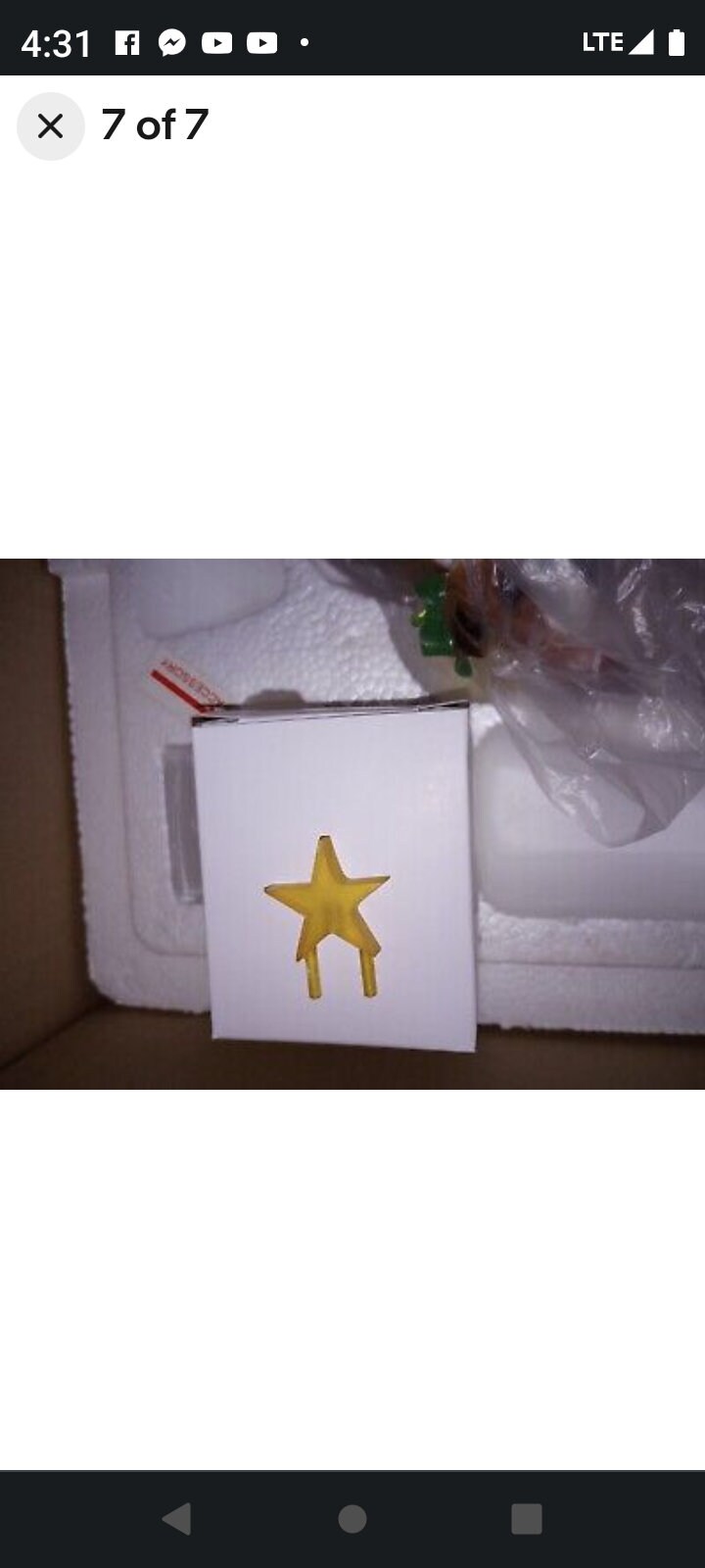 Vintage Danbury Mint the Bulldog Family Christmas Tree W/star and Box