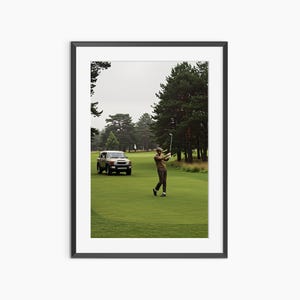 Arte mural de golf, impresiones fotográficas, póster de golf, impresiones de golf, póster de dinero antiguo, arte mural para sala de estar, póster fotográfico con calidad de museo