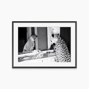 チータープリント、写真プリント、ヒョウ柄、ファッションウォールアート、ファッションプリント、白黒ウォールアート、美術館グレードの写真ポスター